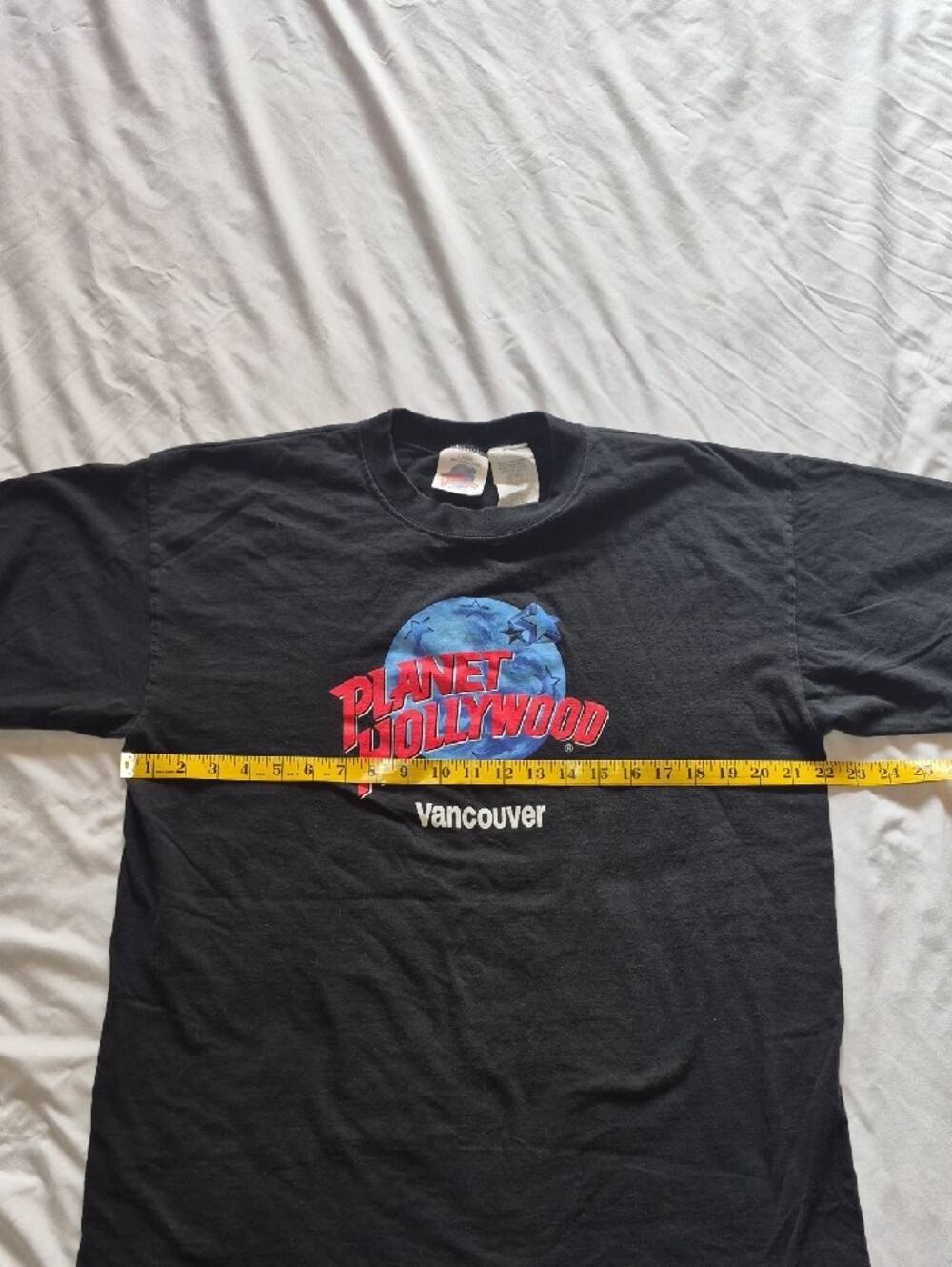 Vintage 90's Planet Hollywood Vancouver Black Graphic Tee - Men's Short Sleeve - Picture 7 of 10